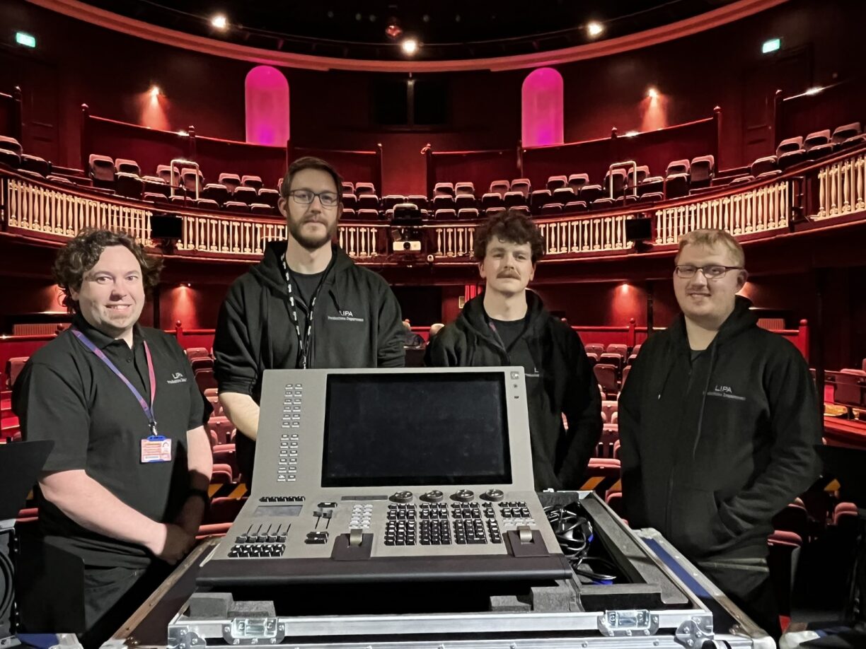 The LIPA team with their new ETC Gio @ 5 Console The LIPA team with their new ETC Gio @ 5 Console